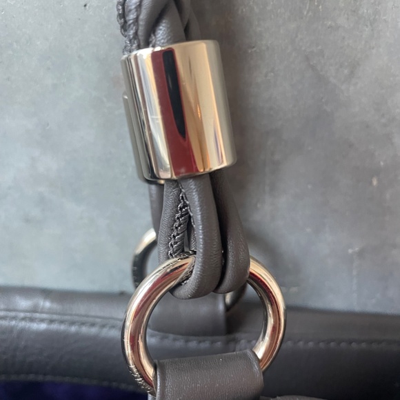 Authentic COLE HAAN Grey leather shoulder bag - Picture 5 of 12